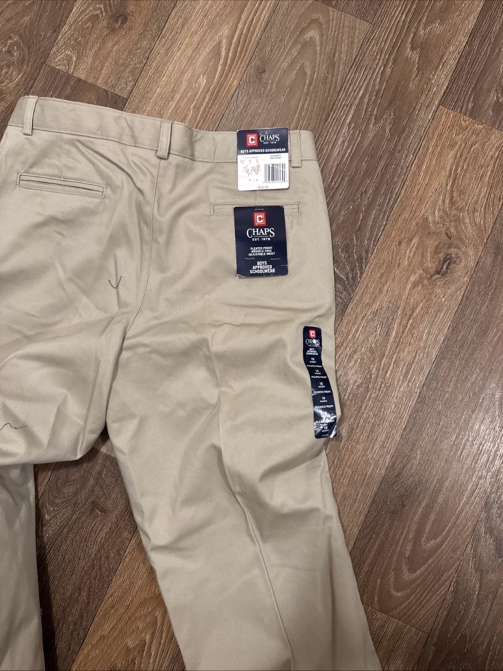 Chaps boys Straight Fit Khaki Chinos - Light Tan